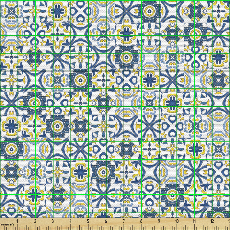 Geometrik Parça Kumaş Geleneksel Stilli Dekoratif Duvar Kağıdı