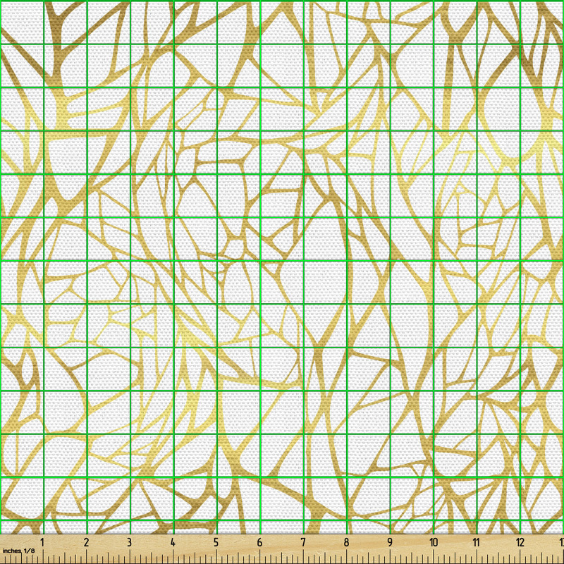 Soyut Parça Kumaş Düz Arka Plan Üzerinde Altın Kafes Örüntüsü