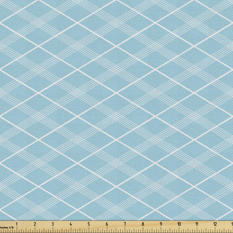 Geometrik Parça Kumaş Modern Çapraz Çizgili Sade Baklava Deseni