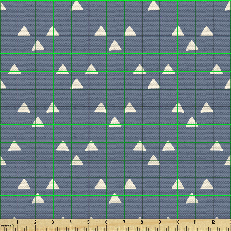 Geometrik Parça Kumaş Bir Arada Duran Minimal Üçgen Grupları