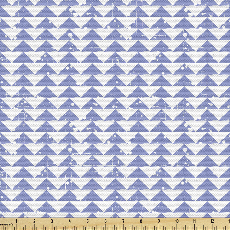 Geometrik Parça Kumaş Eskitme Boyası Çıkmış Tarzda Üçgenler