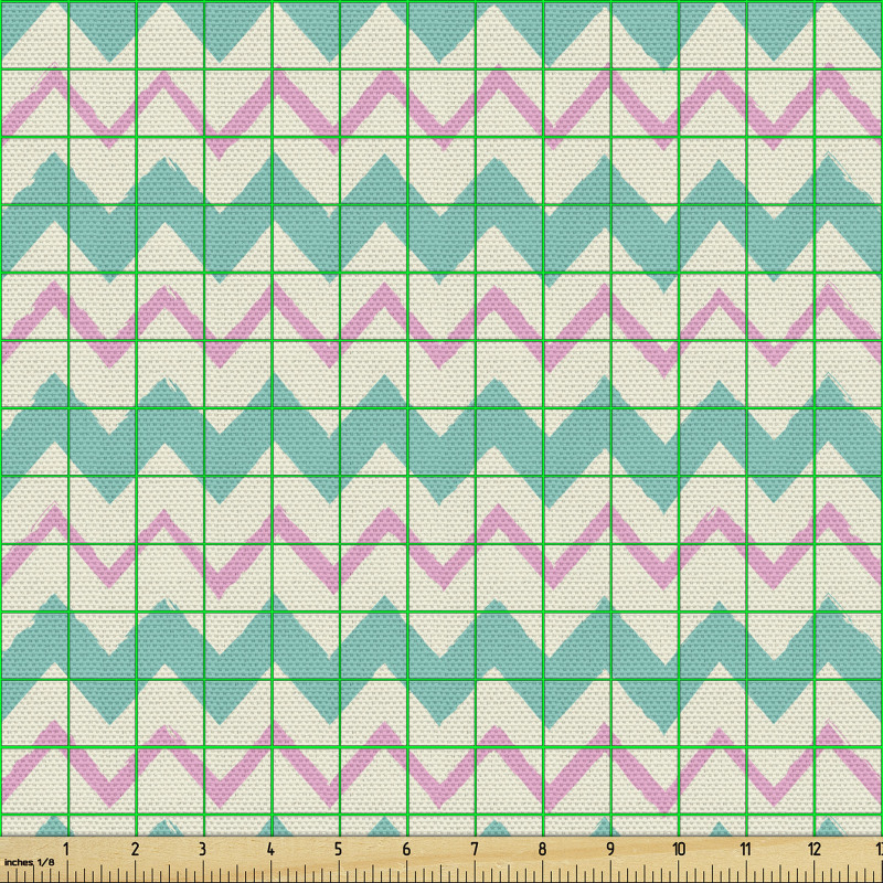 Zikzak Çıta Parça Kumaş Chevron Desenli Aralıksız Çizgi Model