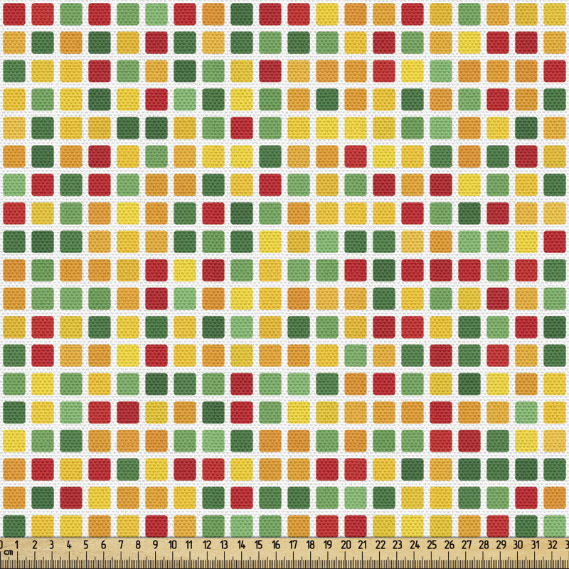Kareli Parça Kumaş Çoklu Minik Dörtgenlerden Oluşmuş Görsel