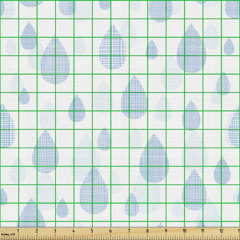 Yağmur Parça Kumaş Karalama Çizim Su Parçacıkları Tekrarlı