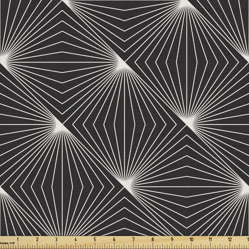 Geometrik Parça Kumaş Çizgili Şeritler Desenli Kafes Modeli