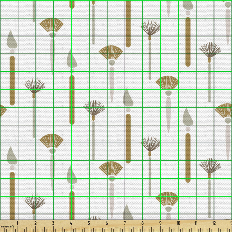 Sanatsal Parça Kumaş Beyaz Fon Üzerindeki Resim Fırçaları Boya