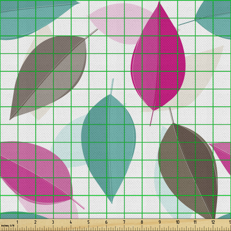 Yaratıcı Parça Kumaş Modern Güzel ve Sevimli Yaprak Desenleri
