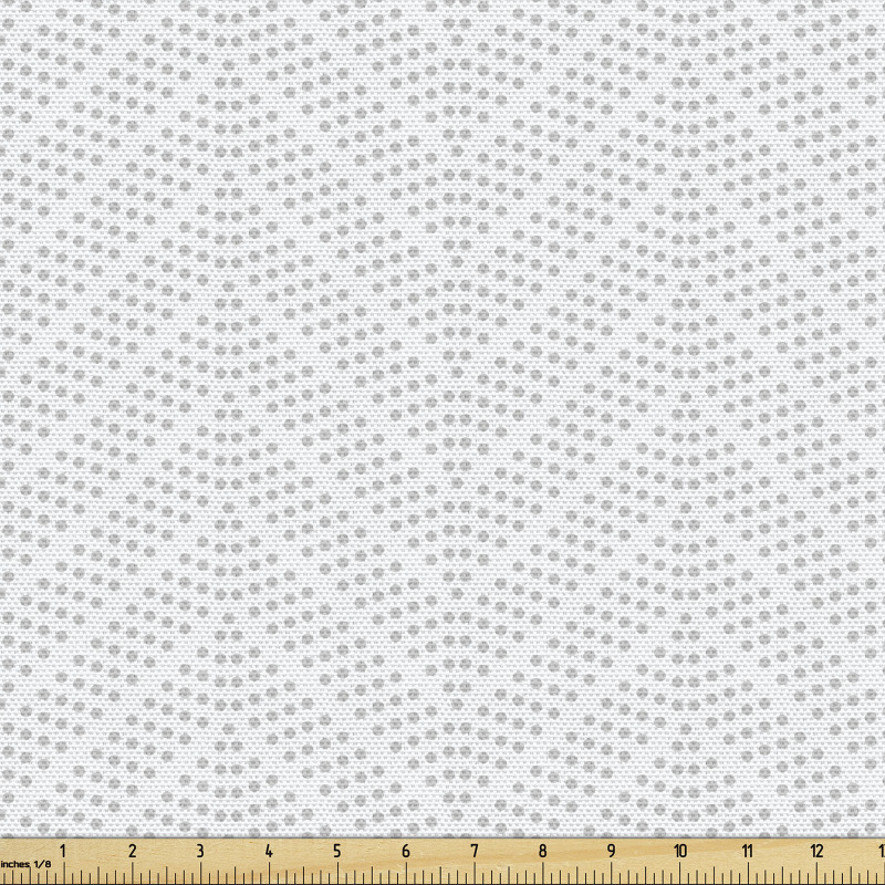 Minimalist Parça Kumaş Basit Noktalar ile Sade Zikzak Çizgiler