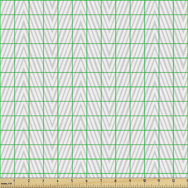 Minimalist Parça Kumaş Basit ve Şık Geometrik Zikzak Çizgiler