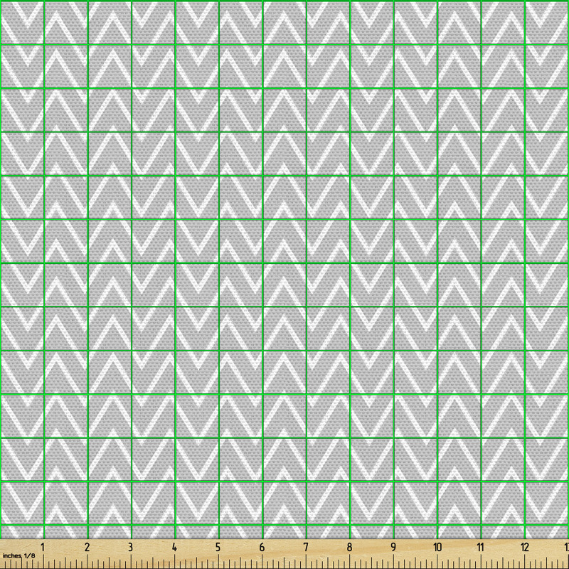 Modern Parça Kumaş Yalın ve Sade İnce Zikzak Çizgiler Deseni