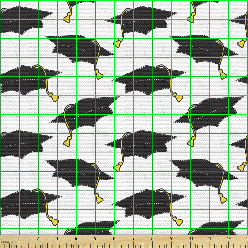 Öğrenci Parça Kumaş Sık Tekrarlanmış Püsküllü Mezuniyet Kepleri