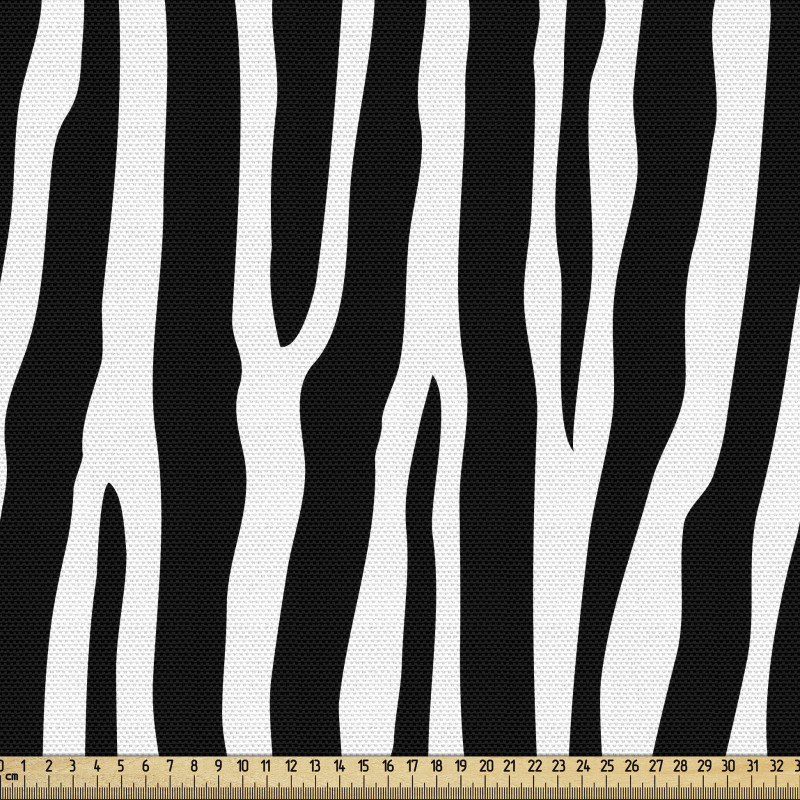 Afrika Parça Kumaş Dikey Çizgilerle Yapılmış Zebra Desenleri