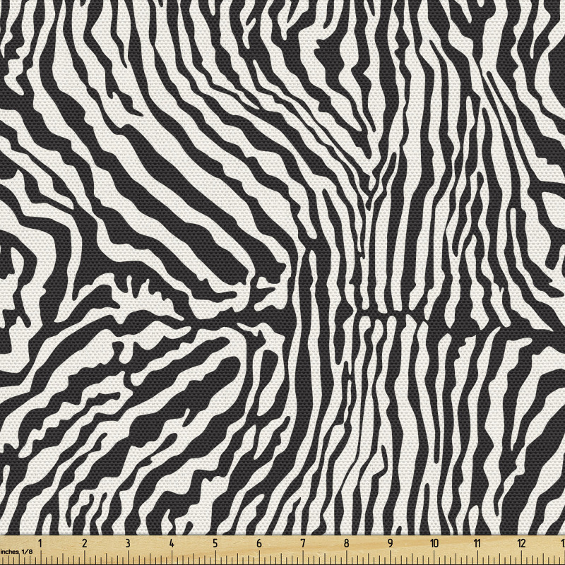 Afrika Parça Kumaş Sık Tekrarlanmış Zebra Deseni Çizgileri
