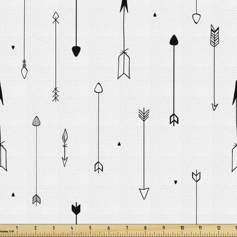 Kültürel Parça Kumaş Düz Zeminde Basit Ok Çizimli İllüstrasyon