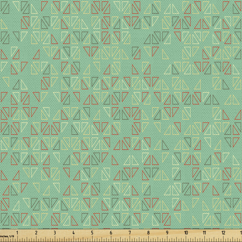 Geometrik Parça Kumaş Tekrarlayan Düzende Minik Üçgenli Görsel