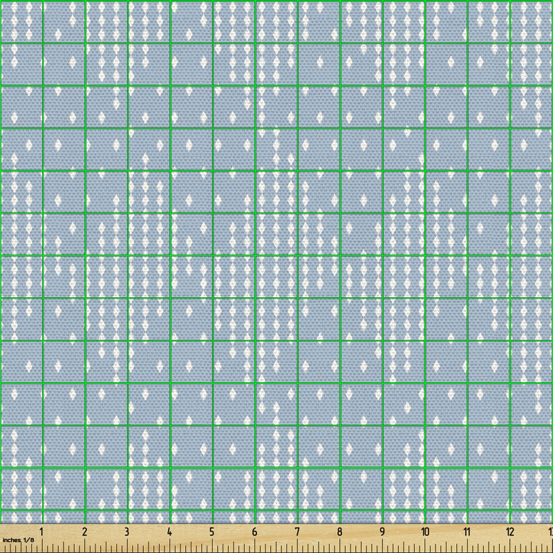 Desen Parça Kumaş Minik Eşkenar Dörtgenlerden Oluşan Şekiller