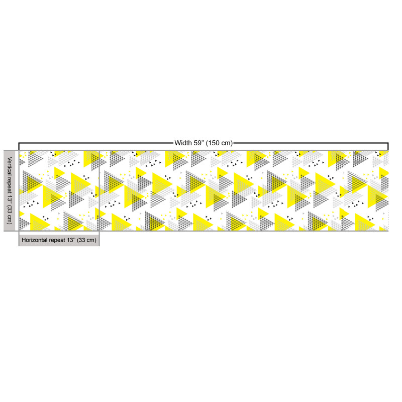 Geometrik Parça Kumaş Soyut Temalı Üst Üste Üçgenlerden Model