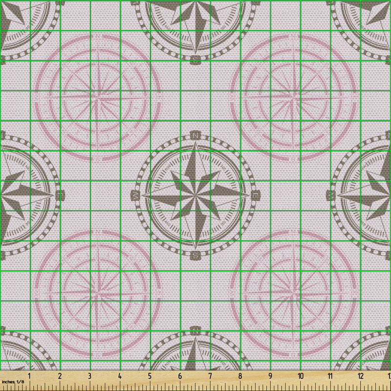 Pusula Parça Kumaş Farklı Tarzlarda Yön Gösteren İcat Tekrarlı