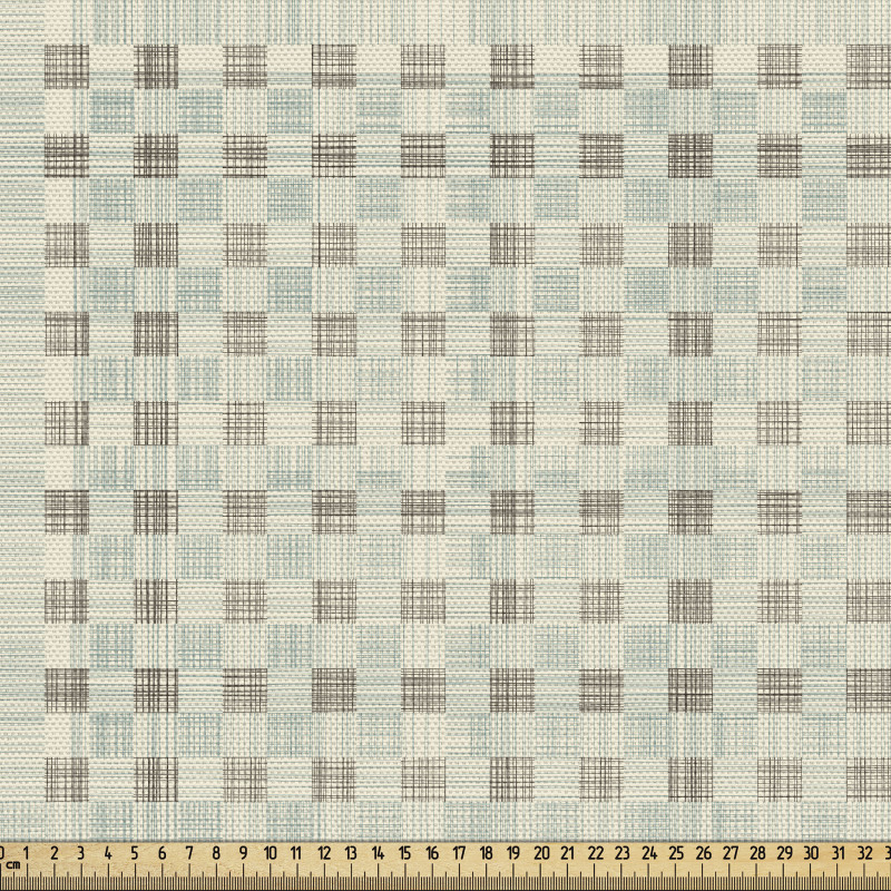 Geometrik Parça Kumaş Eskitme Tarzı Çizgili Kareli Şekiller