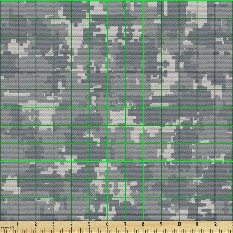 Dijital Parça Kumaş Pikseller ile Askeri Kamuflaj Deseni Çizimi