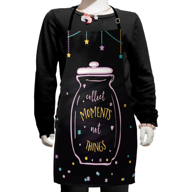 Wording in Jar Polka Dots Kids Apron