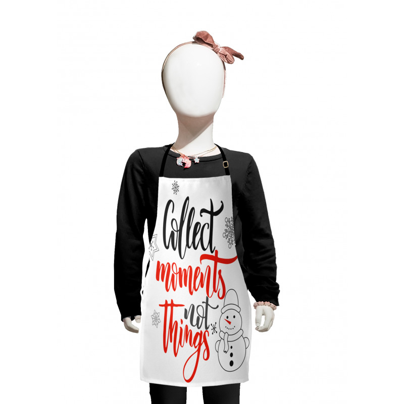 Winter Thematic Lettering Kids Apron