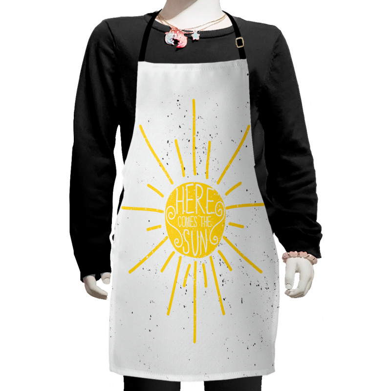 Text Art Grunge Kids Apron