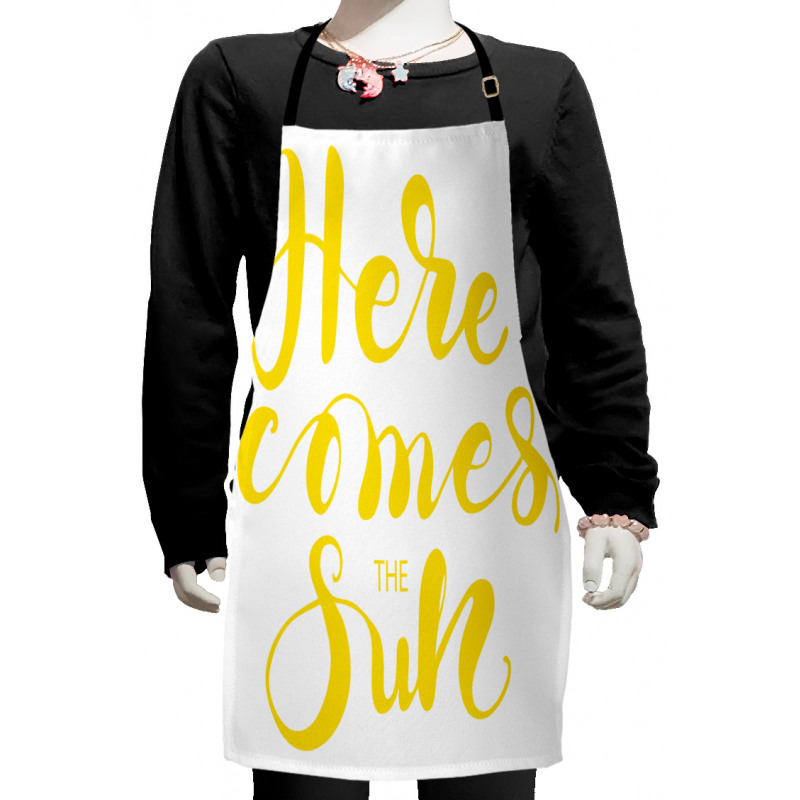 Monotone Letters Kids Apron