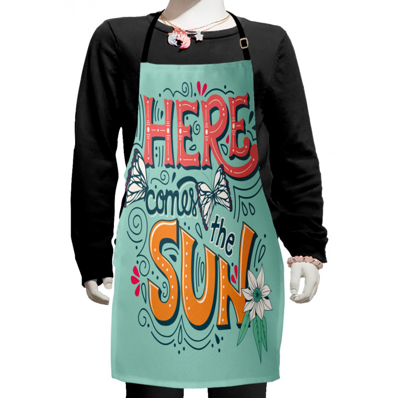 Butterflies Text Kids Apron