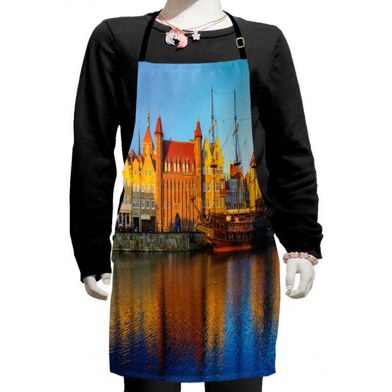 Morning View Gdansk Town Kids Apron