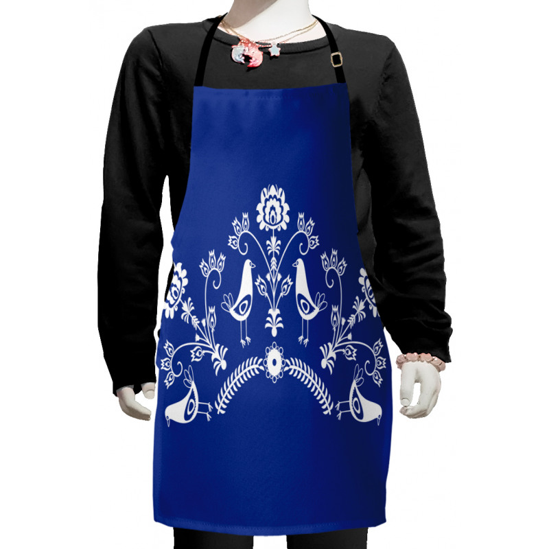 Scandinavian Folk Pattern Kids Apron