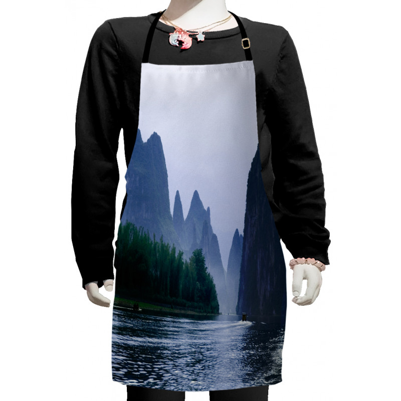 Karst Mountains Li River Kids Apron