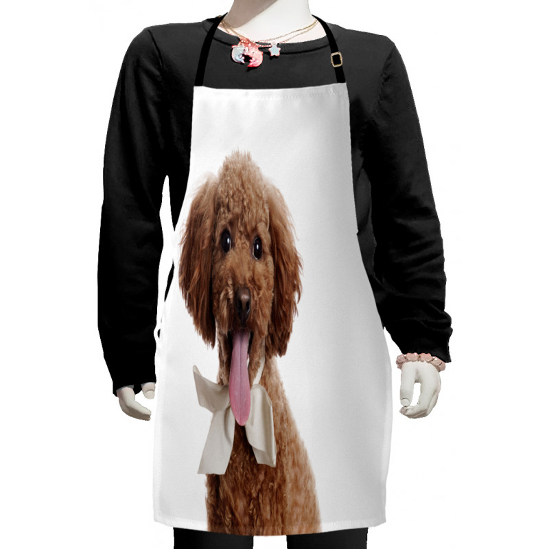 Puppy with Bow Tie Kids Apron