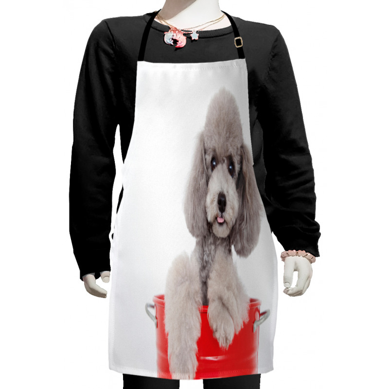 Pet in a Bucket Posing Kids Apron