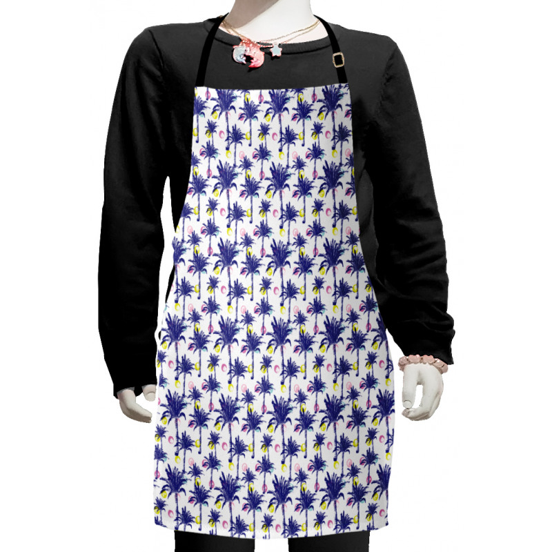 Palms and Stroked Rounds Kids Apron