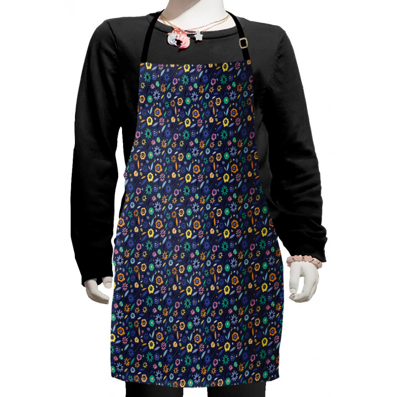 Doodle Abstract Floral Items Kids Apron