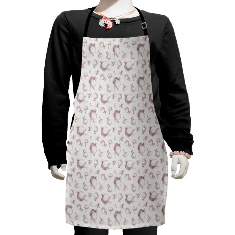 Hand Drawn Pomegranates Kids Apron