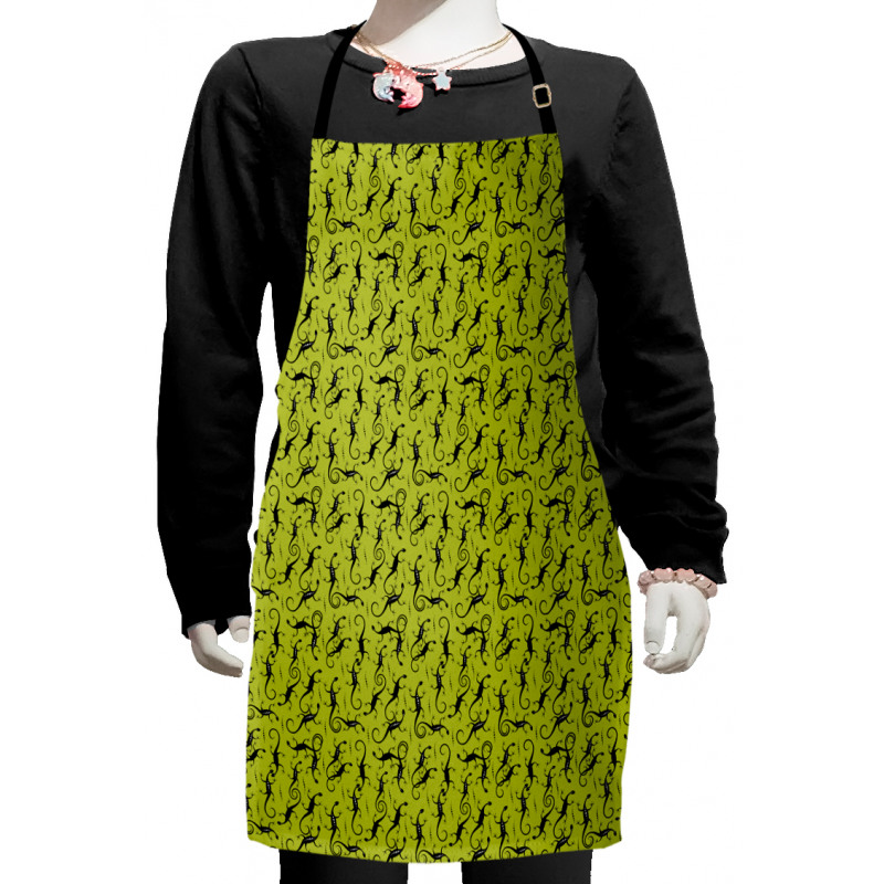 Slender Shaped Reptiles Kids Apron