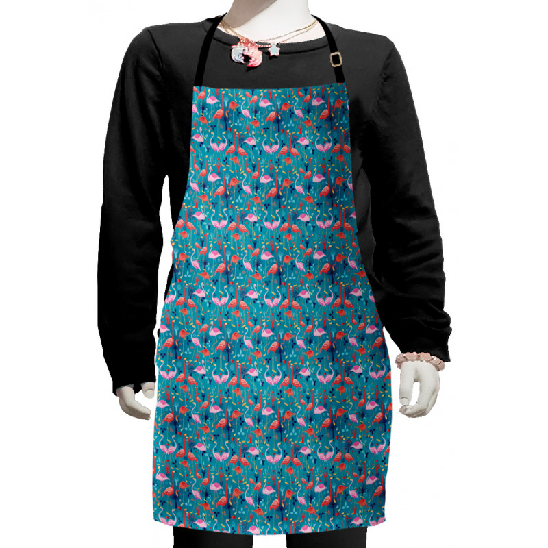 Colorful Animals Swirls Kids Apron