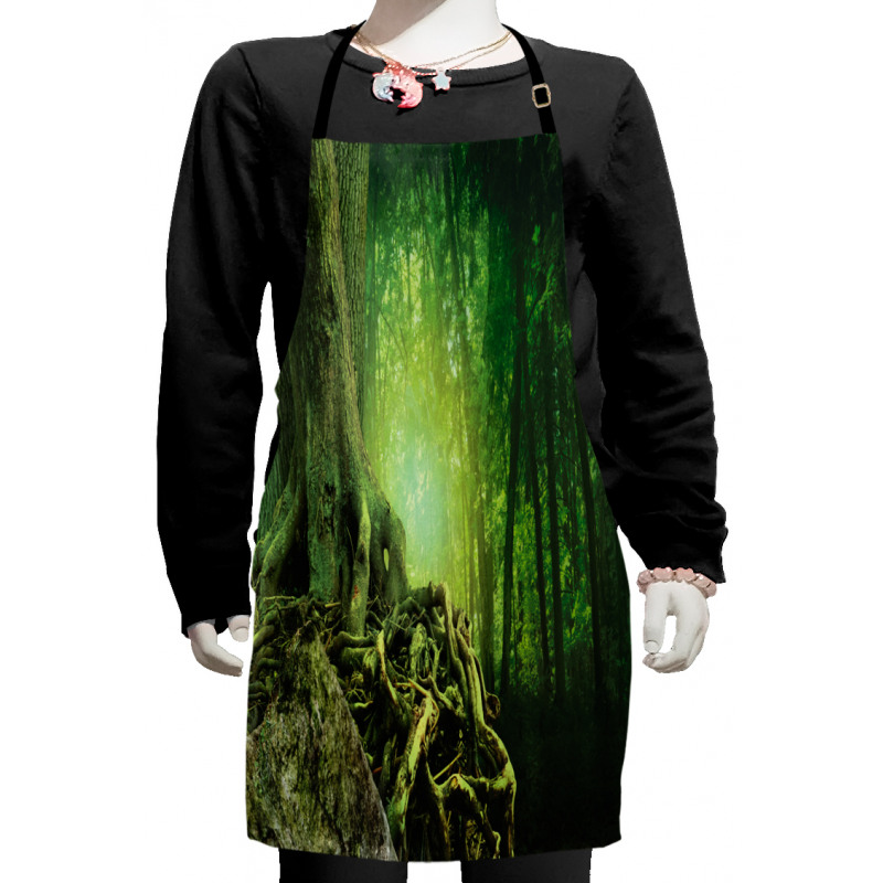 Mysterious Woods Landscape Kids Apron