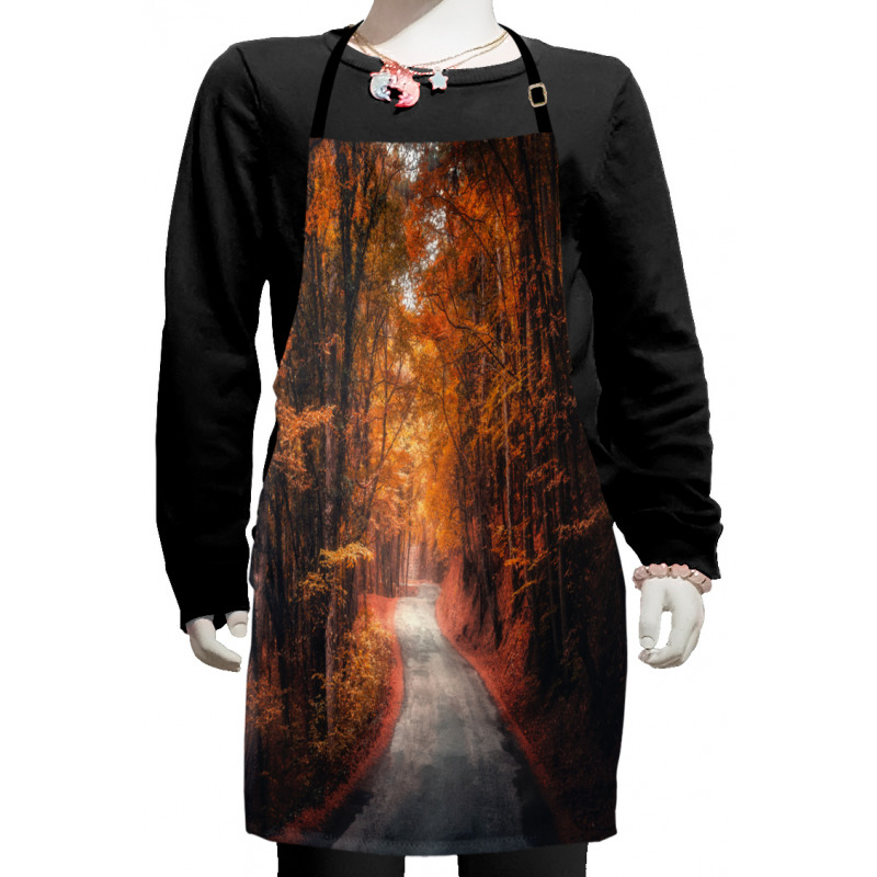 Pathway into Forest Foliage Kids Apron