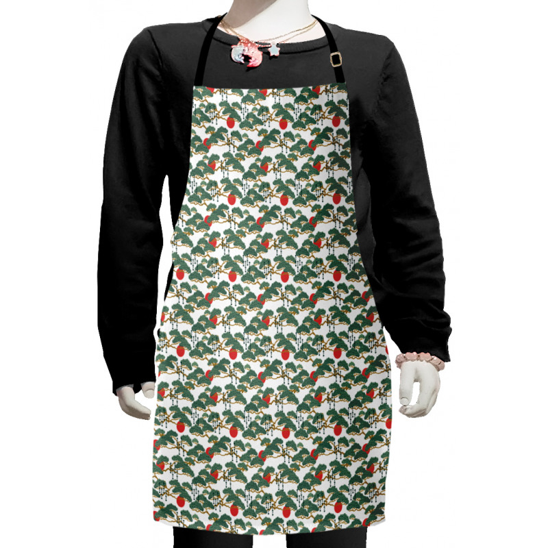 Japanese Pattern Sun Kids Apron