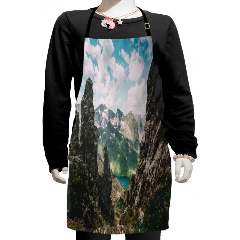 Rocky Mountains America Kids Apron