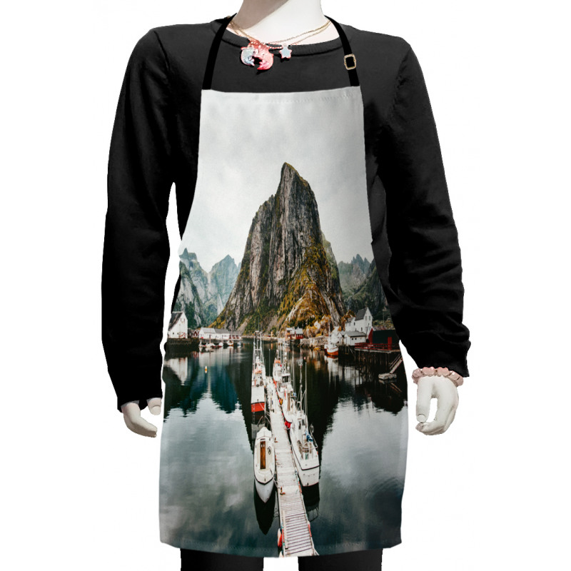 Scenic Marina Port Area Kids Apron