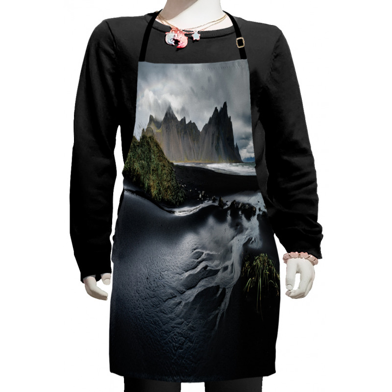 Black Sand Beach Iceland Kids Apron