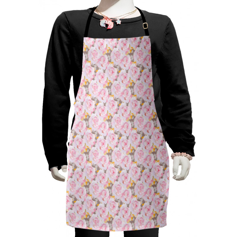 Romantic Spring Roses Kids Apron