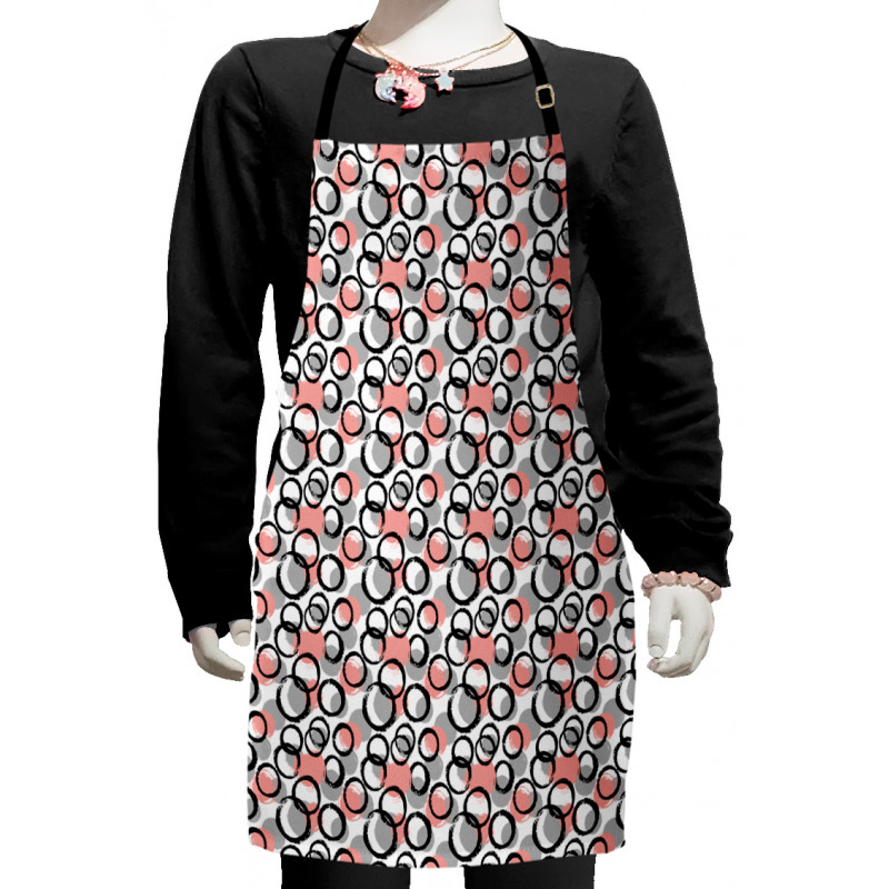 Brushstroke Circle Art Kids Apron