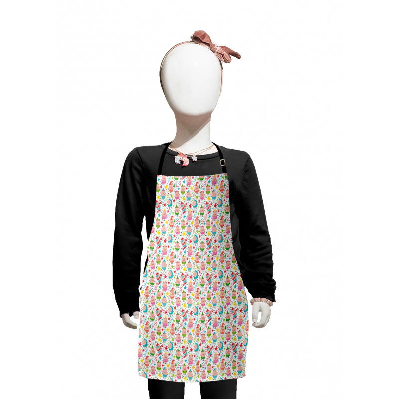 Piglets Stars Dots Kids Apron