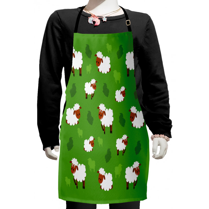 Continuous Fluffy Farm Animal Kids Apron