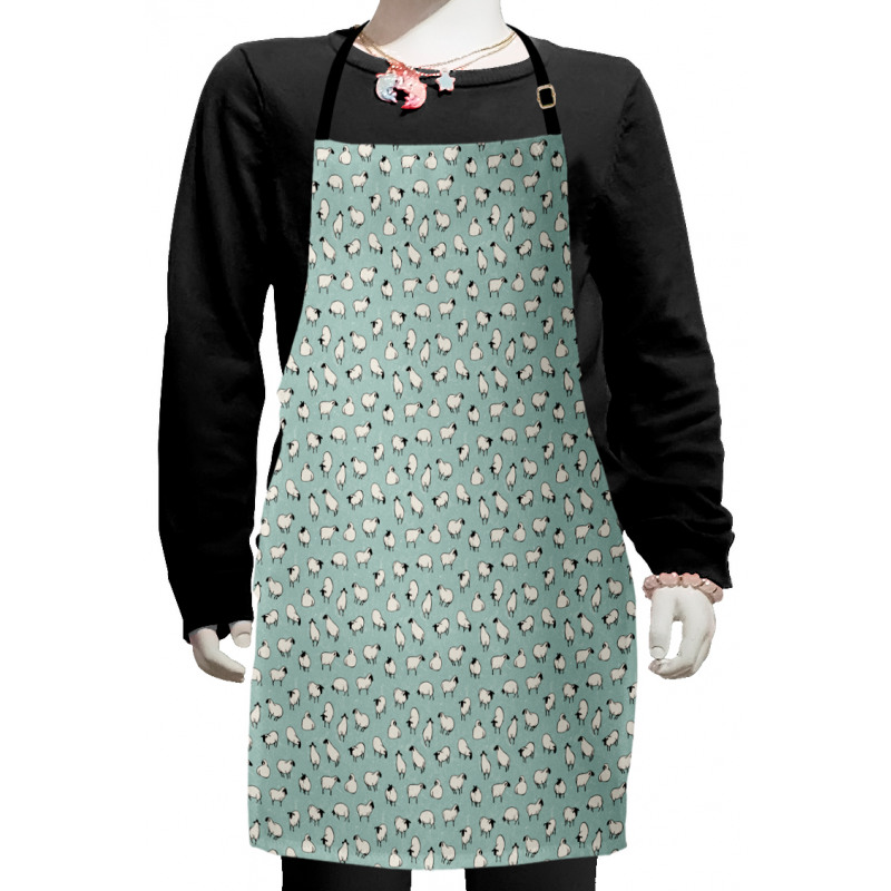 Repetitive Simplistic Animal Kids Apron